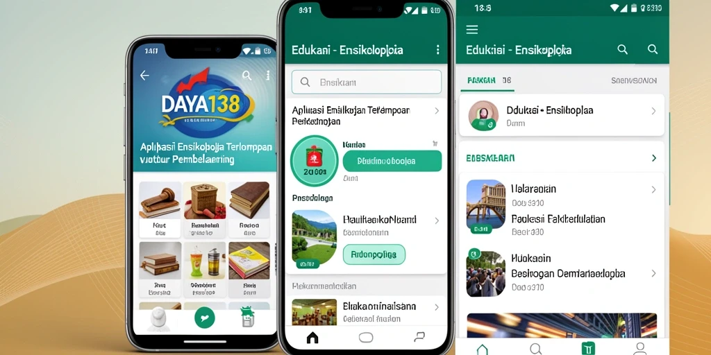 Antarmuka aplikasi DAYA138 yang informatif dan mudah digunakan.
