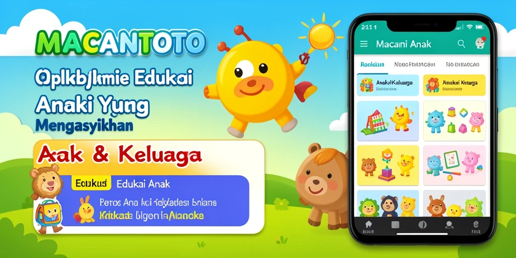 Tampilan antarmuka MACANTOTO yang ceria dan edukatif.